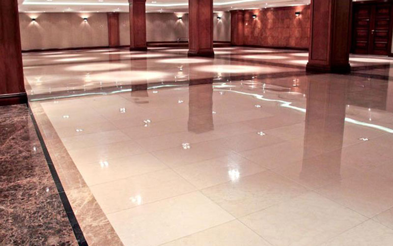 براق کردن سنگ کف پارکینگ با کفسابی - کفساب آنلاین